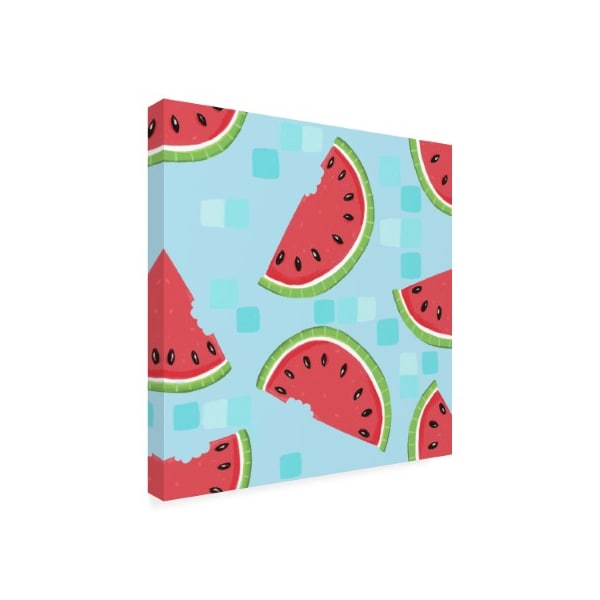 Holli Conger 'Fruity Fun Half Drop 2' Canvas Art,18x18